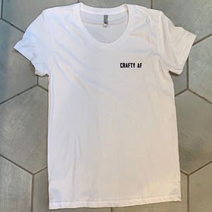 American Apparel ‘crafty AF’ T shirt NWOT